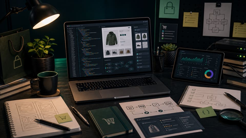 Shopify Plus & Liquid hero photo showing technical website implementation work for shopify plus & liquid support