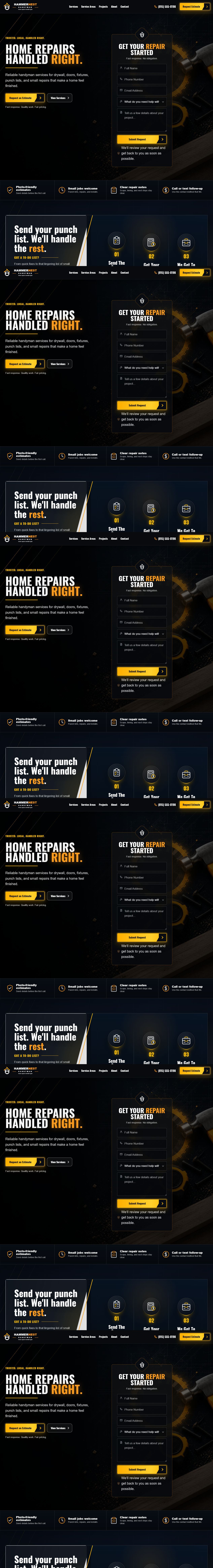 HammerNest live homepage screenshot on desktop